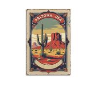 SPECLLY Greetings from Arizona USA Vintage Travel Retro Poster Vintage Aesthetic Canvas Painting Wall Art For Living Room 16x24inch(40x60cm) Unframe-style