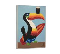 SPECLLY Guinness Toucan Poster Vintage Aesthetic Canvas Painting Wall Art For Living Room 24x36inch(60x90cm) Frame-style
