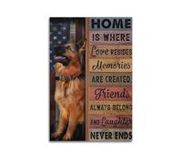 SPECLLY HOME IS WHERE LOVE RESIDES DOG.webp Poster Vintage Aesthetic Canvas Painting Wall Art For Living Room 20x30inch(50x75cm) Unframe-style