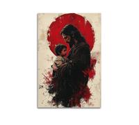 SPECLLY Jesus Loves Me Holding Me Poster Vintage Aesthetic Canvas Painting Wall Art For Living Room 24x36inch(60x90cm) Unframe-style