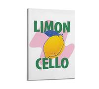 SPECLLY Limon Cello Poster Vintage Aesthetic Canvas Painting Wall Art For Living Room 20x30inch(50x75cm) Frame-style