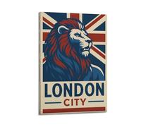 SPECLLY London City Poster Vintage Aesthetic Canvas Painting Wall Art For Living Room 20x30inch(50x75cm) Frame-style
