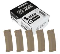 Specna Arms S-Mag Airsoft Magazine M-Series 125rd Mid-Cap Box Set Tan