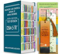 Specogo Index Tabs for DSM-5-TR 2022, Color-Coded and Laminated DSM-V-TR Tabs for The Diagnostic and Statistical Manual of Mental Disorders, Tear-Resistant & Waterproof (DSM-5-TR(New Upgrade))