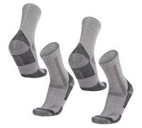 SpecOps Biosciences 2 Pairs Perfect Blend Anti-Blister Hiking Socks., Grey
