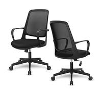 SpecStandard 849 Office Chair with Adjustable Tilt Tension, Breathable Mesh Back - Black