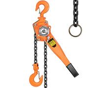 SPECSTAR Lever Chain Hoist 1500kg Capacity 3m with 2 Heavy Duty Hooks Chain Come Along for Warehouse Building Automotive Machinery