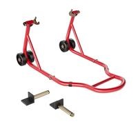 SPECSTAR Motorcycle Stand 200kg Capacity Rear Wheel Lift with U+L Adjustable Swingarm Spool Heavy Duty Paddock Stand Red