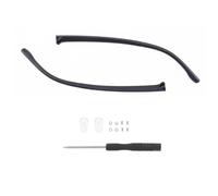 Spectacle Arms Replacement 1 Pair Eyeglasses Temple Arm Single Tooth Double Replacement Leg Repair Eyewear Accessories(Black-A)