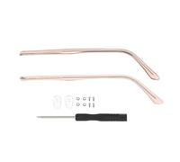 Spectacle Arms Replacement 1 Pair Glasses Arm Replacement Leg Sunglasses Eyeglasses Metal Repair Eyewear Accessories(Rose Gold)