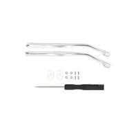 Spectacle Arms Replacement 1 Pair Legs for Lenses Glasses Temples Replacement Metal Universal Arm Eyeglasses Eyewear Repair Accessory(B-Transparent)