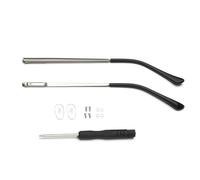 Spectacle Arms Replacement 1 Pair Metal Eyeglasses Temple Arm Detachable Replacement Leg,Eyewear Spectacle Repair Accessories(A-Silver)