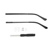 Spectacle Arms Replacement 1Pair Glasses Metal Replacement Leg Eyeglasses Temple Arm Sunglasses Repair Eyewear Accessories(Black)