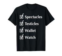 Spectacles Testicles Wallet and Watch Shirt T-Shirt