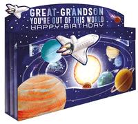 Spectacular 3D Out Of This World Great-Grandson Birthday Card Freestanding Cards SPT036