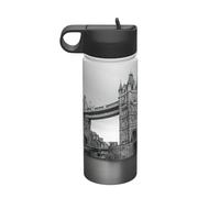 Spectacular Bridge Printing Travel 18oz Sports Insulated Kettle Water Bottle Stainless Steel Kettle Portable Cup