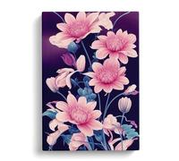 Spectacular Flowers Canvas Print | Gallery Wrapped 30mm Frame Wall Art | 30x20 inches | Ready to Hang | Modern Floral Picture | Living Room Bedroom Lounge Office