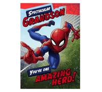 Spectacular Grandson Spiderman Birthday Card