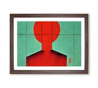 Spectacular Modern Abstract Art H1022 Framed Print for Living Room Bedroom Home Office Décor, Wall Art Picture Ready to Hang, Walnut A3 Frame (46 x 34 cm)