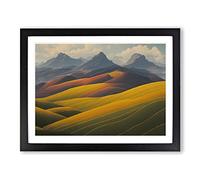 Spectacular Mountain Landscape H1022 Framed Print for Living Room Bedroom Home Office Décor, Wall Art Picture Ready to Hang, Black A4 Frame (34 x 25 cm)
