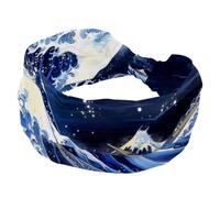 Spectacular Sea Wave Headbands for Women, Stretch Wide Hairbands, Fashion Turban Head Bands, No Slip Workout Sport Head Wrap