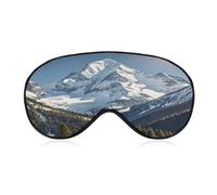 Spectacular Snowy Mountains Eye Mask, Adjustable Strip, Blocks Light Sleep Mask, Sleep Eye Mask for Night Sleeping Travel Nap 8.1 * 4.1 Inches