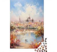 Spectacular Spain(无水印)(5FC00) 1000 Piece Jigsaw Puzzle, Historic Square Architecture, Mindful Activity, Matte Printed Jigsaw, Birthday Gift for Home Décor Fans, 70x50cm/1000pcs