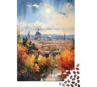 Spectacular Spain(无水印)(65B62) Travel Puzzle 1000 Pieces, Old Europe Travel Artwork, Interlocking Paper Pieces, Family Night Game for Travel Lovers, 52x38cm/1000pcs