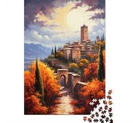 Spectacular Spain(无水印)(D18F9) Travel Puzzle 1000 Pieces, Historic Square Architecture, Relaxing Challenge for Puzzle Lovers, Family Night Game, Gift Idea, 38x26cm/1000pcs