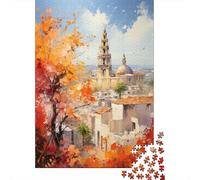 Spectacular Spain Travel Puzzle 1000 Pieces, Romantic City Break Scene, Interlocking Paper Pieces, Birthday Gift for Home Décor Fans, Paper Board, 52x38cm/1000pcs