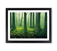 Spectacular Spring Forest Framed Wall Art Print A2 Black