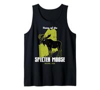 Specter Moose Home Maine State Funny American Cryptid Tank Top