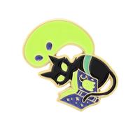 Specters Stories Enameled Lapel Badge with Glows Effect for Dark Humor Fashion Accessory Gift Fashion Pin