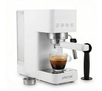 Spector 20 Bar Espresso Machine with Milk Frother - 1350W Compact Coffee Machine, Stainless Steel Latte & Cappuccino Machine with Removable Water Tank for Home Kitchen