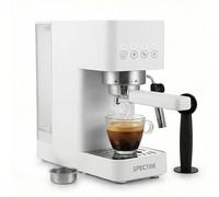 Spector 20 Bar Espresso Machine with Milk Frother - 1350W Compact Coffee Machine, Stainless Steel Latte & Cappuccino Machine with Removable Water Tank for Home Kitchen