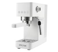 Spector 20 Bar Metal Espresso Coffee Machine with Milk Frother for Cafe in White Spector White