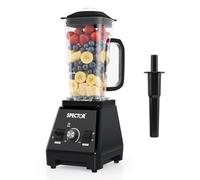 Spector 2L Commercial Blender, 1600W Smoothie Blender for Kitchen, High-Speed Mixer Food Processor, 3 Speeds Control, Juicer Smoothie, Ice Breaker, Ice Crush, Blend, Chop, Grind & Purée, Black
