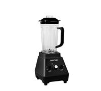 Spector 2L Commercial Blender, High-Speed Mixer Food Processor, Juicer Smoothie, Ice Breaker, Ice Crush, 3 Speeds, 6 Stainless steel blades, 1600W Power Motor, Blend, Chop, Grind & Purée,Black