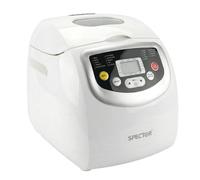 Spector 2LB Stainless Steel Automatic Bread Maker 19 Program Non Stick Timer in White Spector White