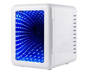 Spector 4L Mini Fridge, Portable Cooler and Warmer for Home Office Use for Skincare & Drinks, Desktop Refrigerator with Removable Shelf