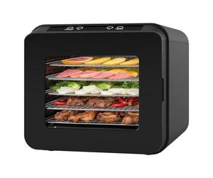 Spector 6-Tray Food Dehydrator, 450W Stainless Steel Dryer with View Window, 72H Timer, LED Touch, for Jerky, Fruit, Herbs, Pet Treats, Dishwasher Safe