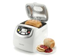 Spector Bread Maker Machine, 2lb Capacity, 3 Loaf Sizes (500g/750g/1000g), 600W Automatic Breadmaker with 15-Hour Delay Timer, 60-Min Keep Warm, 3 Crust Settings, Non-Stick Pan, Gluten-Free, Sourdough