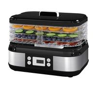 Spector Compact 5-Tray Food Dehydrator 450W, 72H Timer, LED Touch Control, Adjustable Height Trays, 35-70°C, for Jerky, Fruit, Herbs, Vegetables, Pet Treats