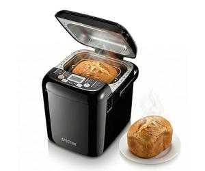 Spector Compact Bread Maker Machine, 1.2lb Small Breadmaker with 15-Hour Delay Timer, Low Noise DC Motor, 3 Crust Settings, Non-Stick Pan, Gluten-Free, Sourdough
