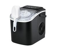 Spector Countertop Ice Maker Machine | 6 Mins Fast Ice Making, 12kg/24H, Self-Cleaning, Dual-Size Ice Cubes, Portable with Handle for Home Kitchen Bar Camping Office, Party, Ice Scoop Included