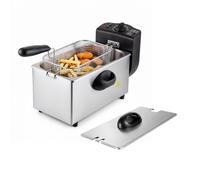 Spector Deep Fat Fryer 3L Chip Pan Basket Stainless Steel Adjustable Temp 2000W