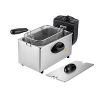 Spector FR1010-BK-UK Chip Pan Basket Stainless Steel Deep Fat Fryer 3L 2000W - Black - Wilko