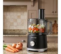 Spector Food Processor 1500W 2-Speed Pulse 2.5L Bowl 1.5L Glass Jug Black