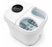 Spector Foot Spa Bath Massager with Heat & Bubbles, Adjustable 37-50°C Foot Spa and Massager with Heater, 8 Large Rollers, Portable Foot Bath with Wheels, LCD Touch Control for Home Relaxation