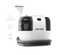 Spector Portable Carpet Cleaner Machine, 500W Upholstery Cleaner for Sofa, Carpet & Car Seats, 17Kpa Powerful Suction, Pet Stain Remover with Dual Water Tank, 1.7m Hose & Self Cleaning Brush